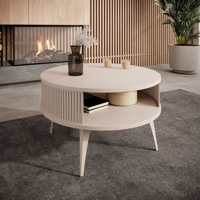 Meubella - Roslyn - Salontafel - Beige