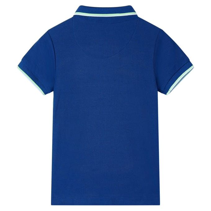 vidaXL Kinderpoloshirt 104 donkerblauw