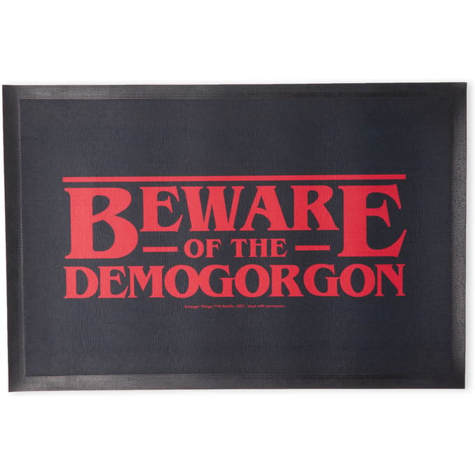 Stranger Things Beware The Demogorgon Entrance Mat