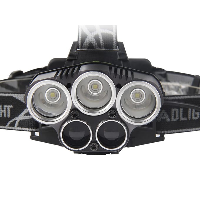 Oplaadbare LED Hoofdlamp Verstelbare Hoek Hoofdzaklamp Fietslamp Vissen Outdoor Hoofdlamp Hoofd veelkleurig