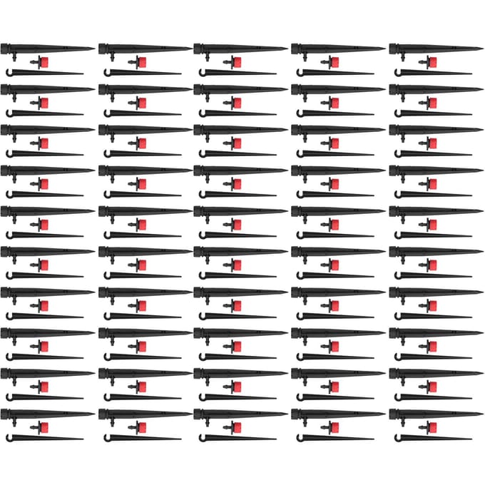 150 STUKS/Set Druppelirrigatie Kit Waterdruppelaars Tuinsproeiers Accessoires black