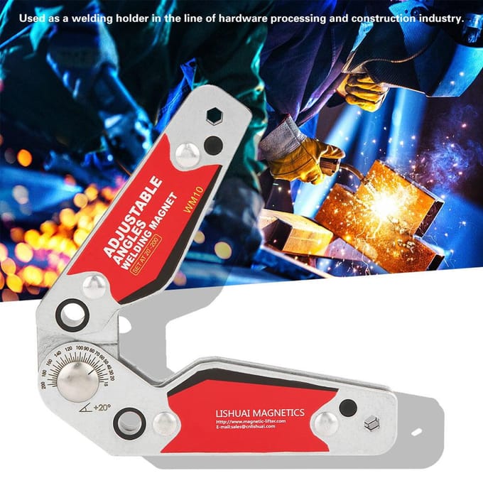 20 graden 200 graden Verstelbare hoeken Lasmagneet Magnetische lashouder Lasser Gereedschap Accessoires