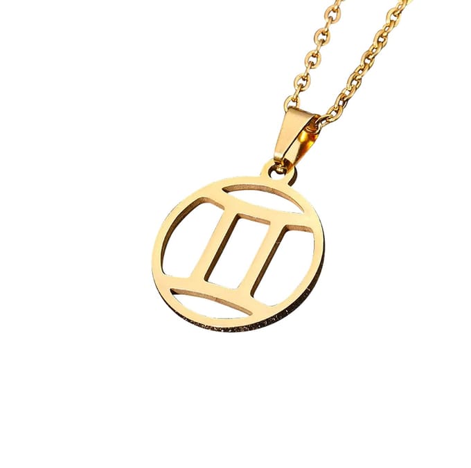 Sterrenbeeld ketting goudkleur Tweelingen