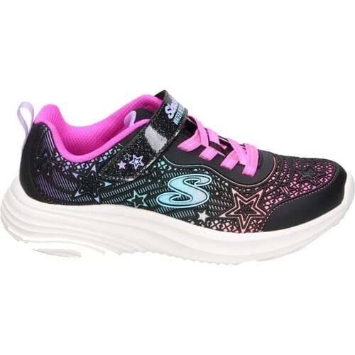 Skechers Bounder Pro meisjes sneakers zwart roze - Maat 27
