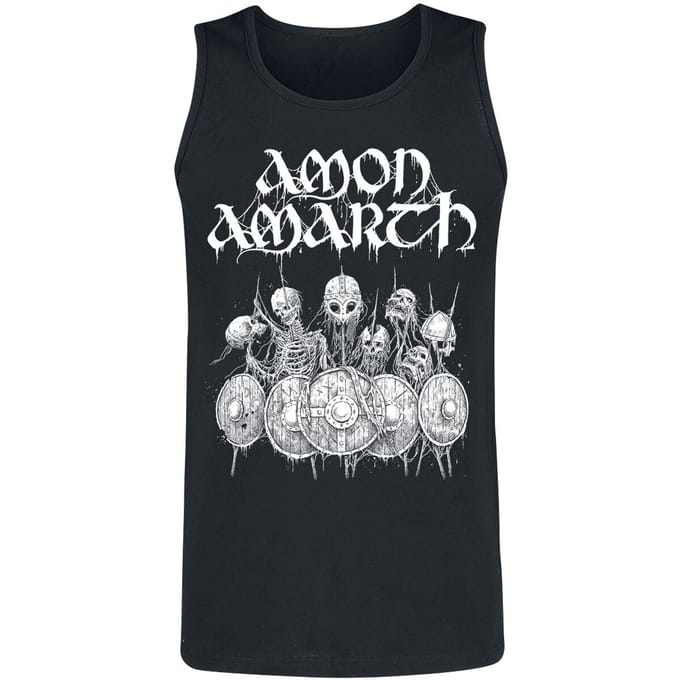 Amon Amarth Tanktop - Shieldwall - S tot XL - voor Mannen - zwart
