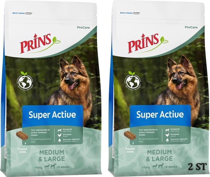 Prins Procare Super Active  - Hondenvoer - 2 x 3 kg
