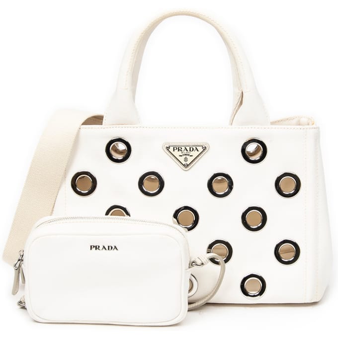 Small Grommet Canapa Tote  Schoudertas