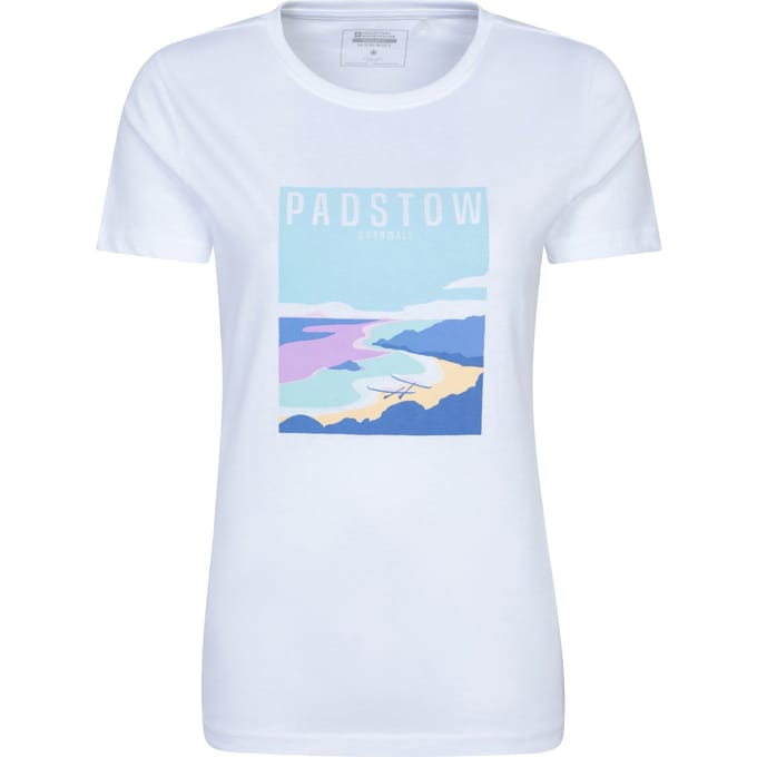 Mountain Warehouse Dames Padstow Korte Mouwen T-Shirt (Wit)
