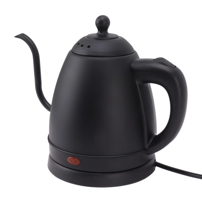 Zwanenhals Elektrische Waterkoker 1.2L 304 Roestvrij Staal Hoge Veiligheid Pour Over Koffiepot L gray
