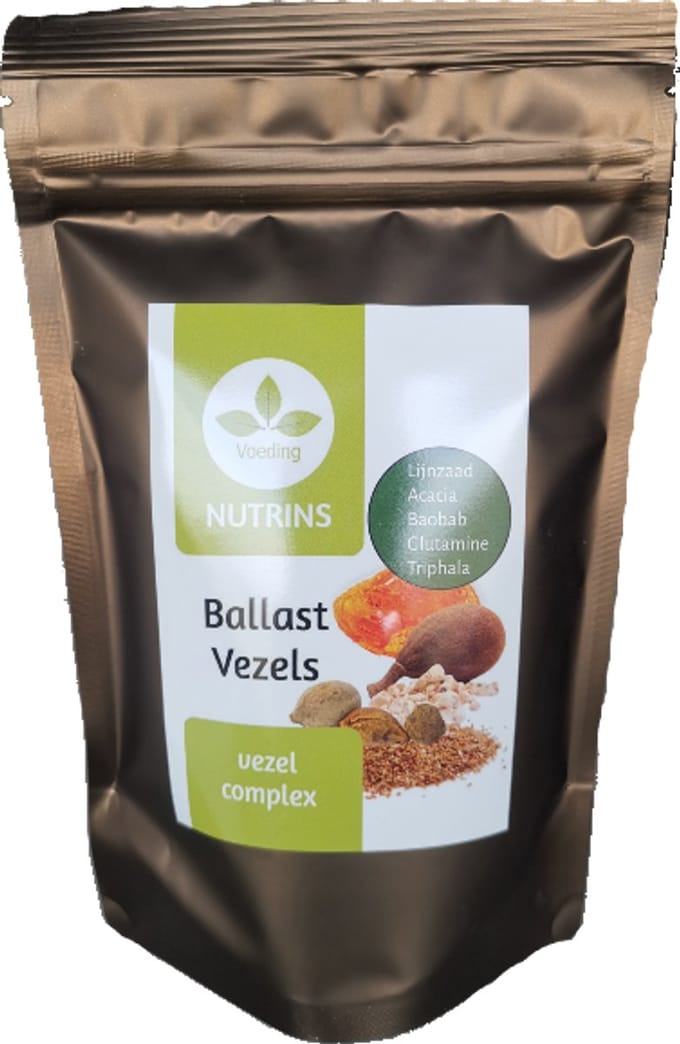 Nutrins Ballastvezels – 20 sachets van 8,5 gram – 170 gram – Onoplosbare voedingsvezels