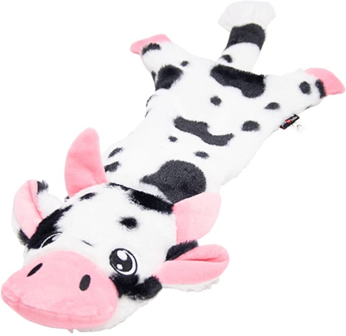 Jack and Vanilla Flatties Knuffel-Koe met pieper 60 cm