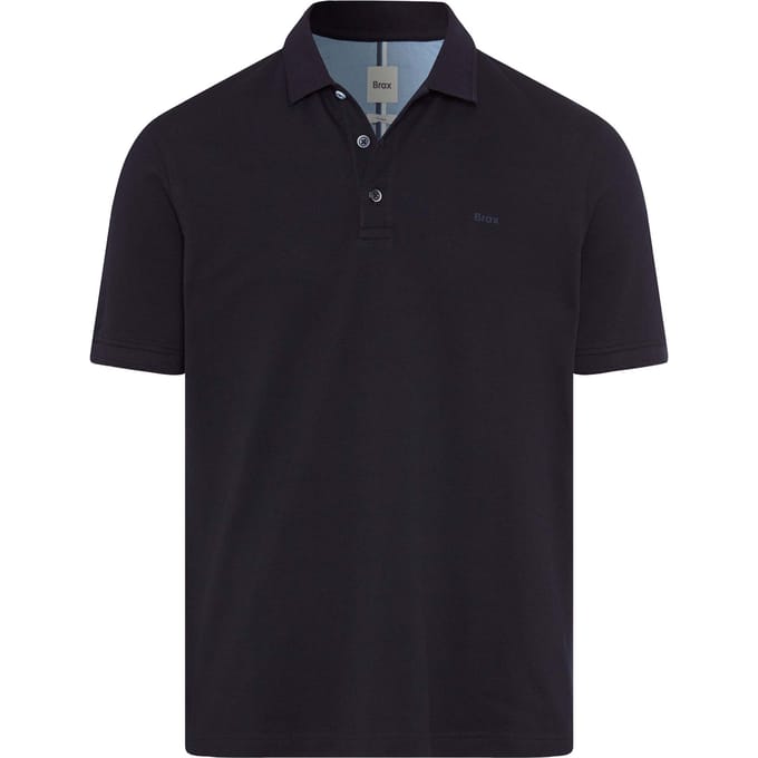 Brax Heren Poloshirt  Style PETE navy, perma blauw, maat S