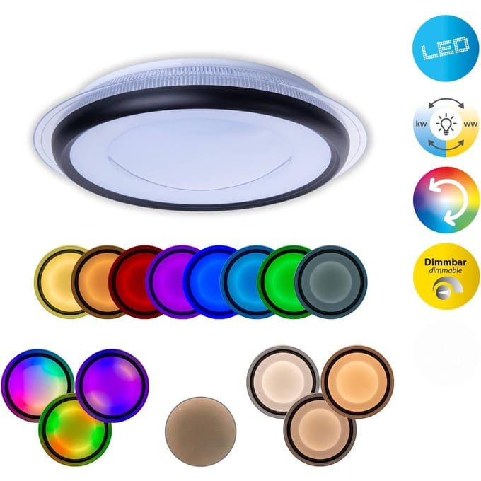 Näve LED plafondlamp Canna RGB CCT afstandsbediening