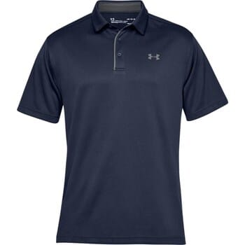 Under Armour Tech Polo Heren-Donkerblauw,Grijs