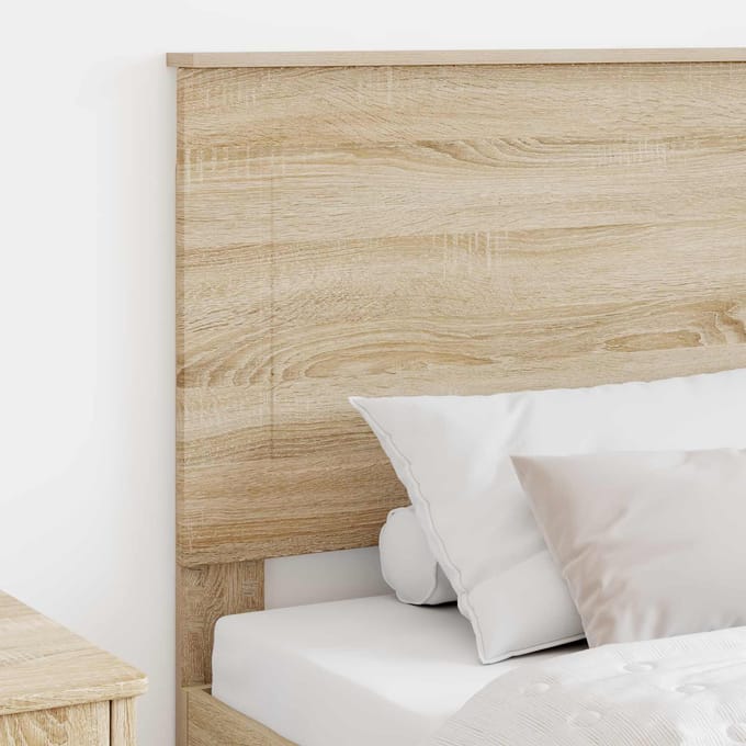 vidaXL - Hoofdbord - Sonoma - Eik - 100 - cm - Geconstrueerd - hout