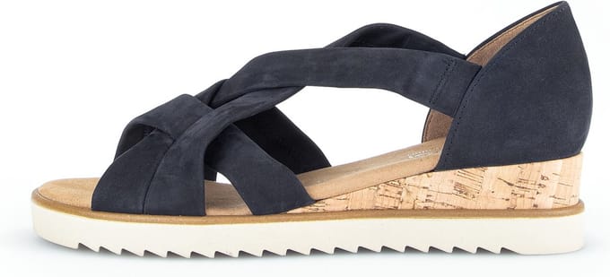 Gabor 782 Sandalen - Met Sleehak - Dames - Blauw - Maat 43