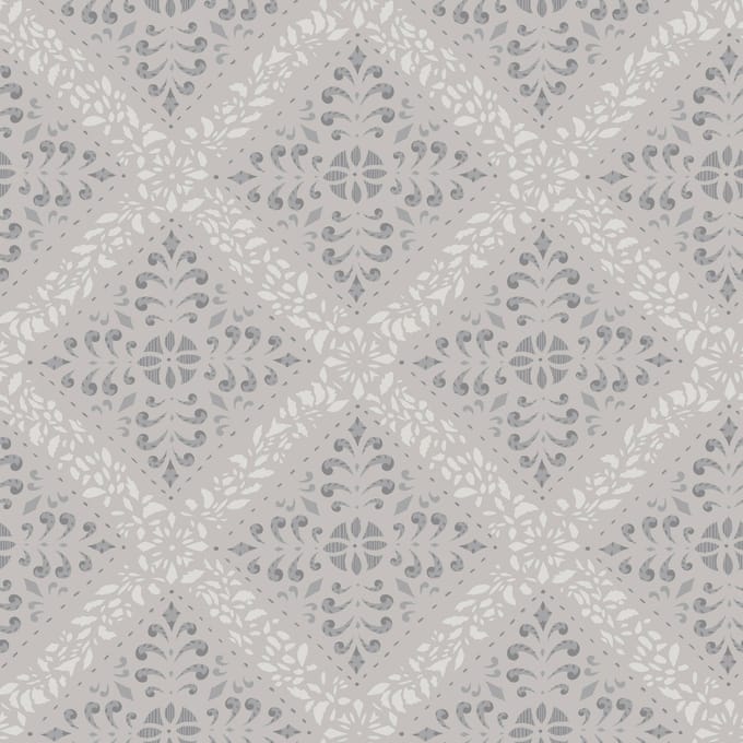 Boråstapeter Vliesbehang 4515 - Anno - Klassiek Grijs - 53cm x 10.05m