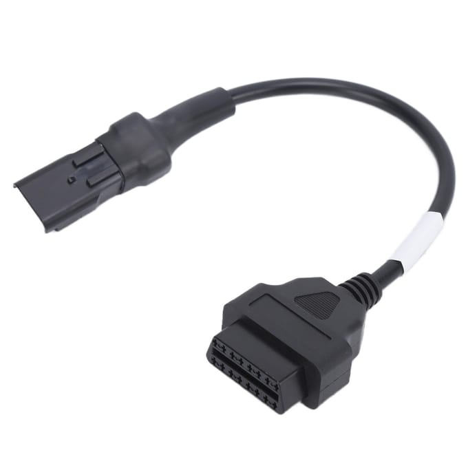4-pins OBD Diagnostische Kabel Adapter OBD2 Verlengconnector Vervanging voor Ducati Motorfietsen black