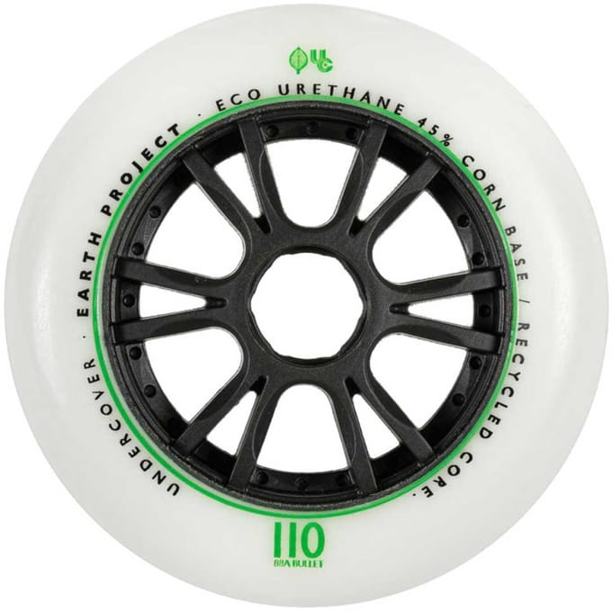 Undercover Wheels Earth Schaatswielen Wit 110 mm