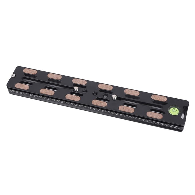 230MM Snelontgrendelingsplaat Adapter Aluminiumlegering Camera Statief Mount Basisplaat met 1/4 3/8 Inch black