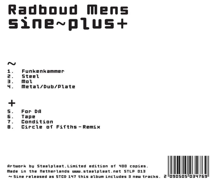 Radboud Mens - Sine~Plus+ (LP) (Limited Edition)