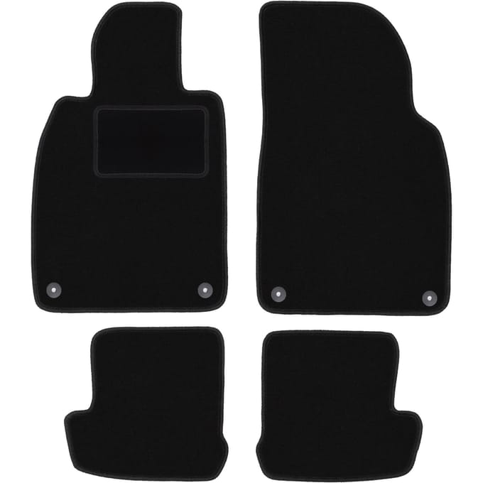 Zwarte veloursmatten voor: Porsche 911 (type 991) coupé, targa, cabrio (2010-2019)