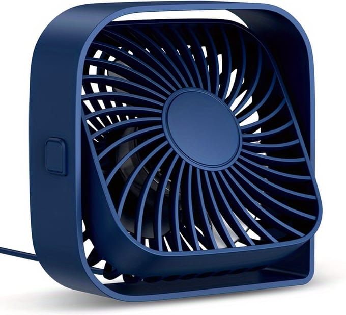 Livano Ventilator Staand - Ventilatoren - Tafelventilator - Statief - Extra Verkoelend - Aircooler - Cooling Fan - Cooler - Blauw
