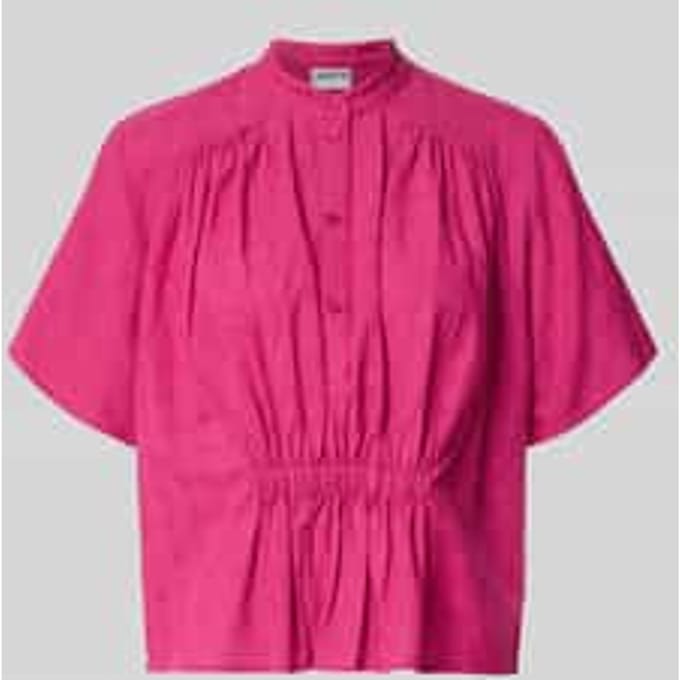 boxy fit blouse met korte mouwen van puur katoen