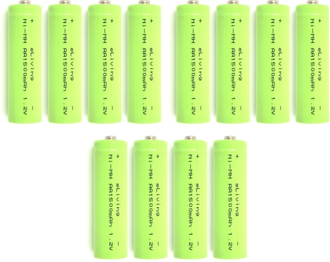 Oplaadbare AA batterijen. 1500mAh NiMH 1.2V - 12 stuks voordeelpack