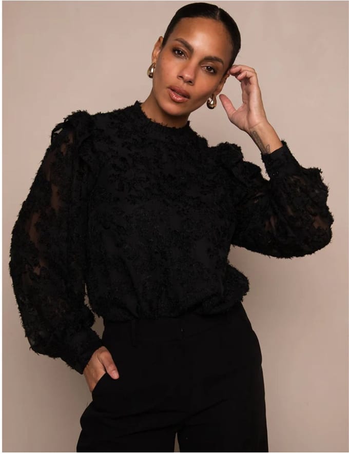 Freebird Bambie Blouse Black Taglia: S | Maglie a manica lunga Outlet | Donna | Nero