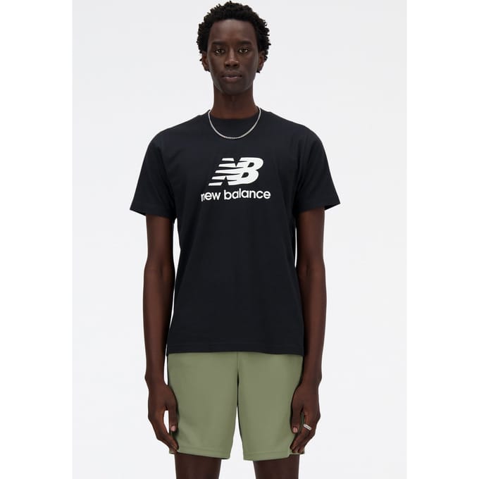 New Balance Sport Essentials Logo T-shirt Black Größe: M | Basic T-Shirts Outlet | Herren | Schwarz