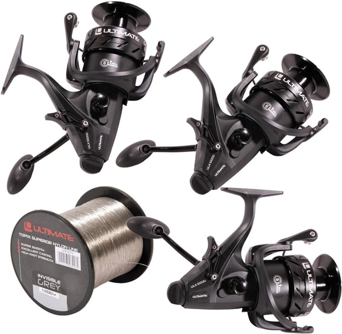 Ultimate ULX Carp 10000 - 3pcs combo with nylon - Karper Set