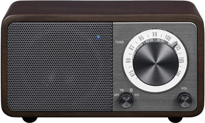 Houten Mini Bluetooth Speaker met FM Radio en AUX-ingang - Compact Geluid
