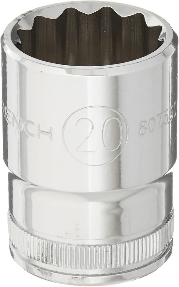 Steek Ringsleutel 20mm Metrisch 1/2 inch Aandrijving 12-Kantige Dop
