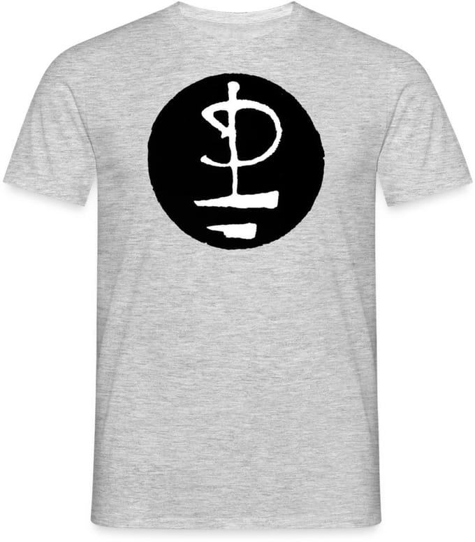 Pink Floyd Logo Zwart Wit T-Shirt Heren