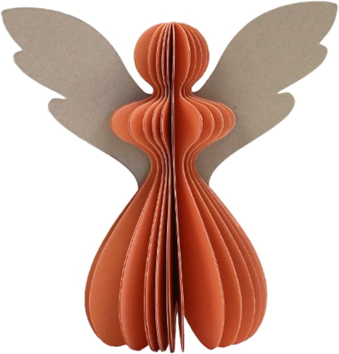 Imbarro - Decoratieve engel 'Gabriela' (Set van 2) - M - Pink