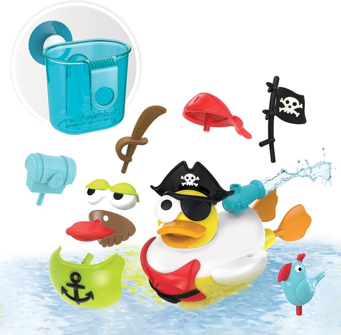 Yookidoo Jet Duck - Badspeelset met 15 accessoires - Stimuleert hand-oogcoördinatie