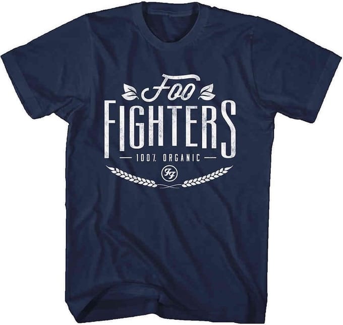 Foo Fighters - 100% Organic Heren T-shirt - XL - Blauw