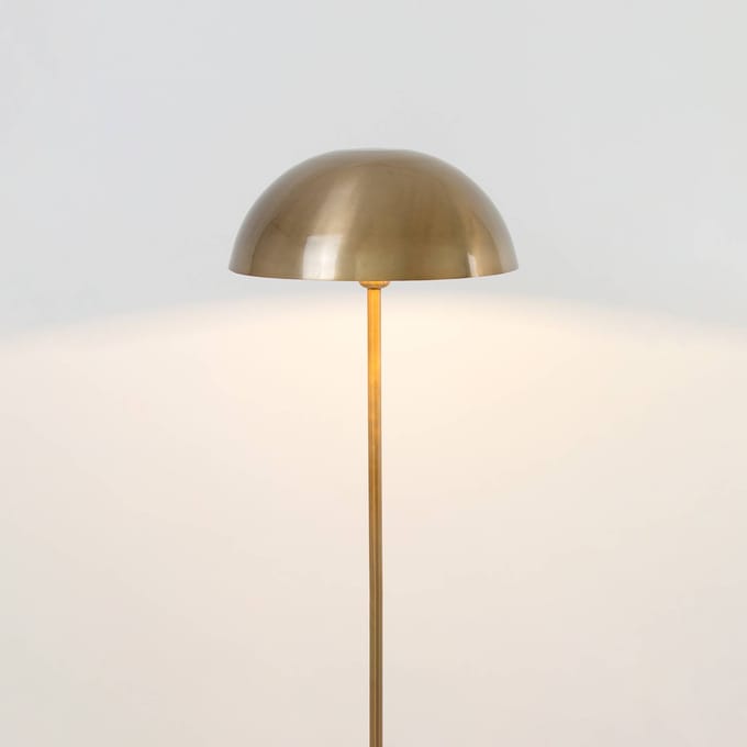 Holländer Vloerlamp Fungo, onder stralend, goud