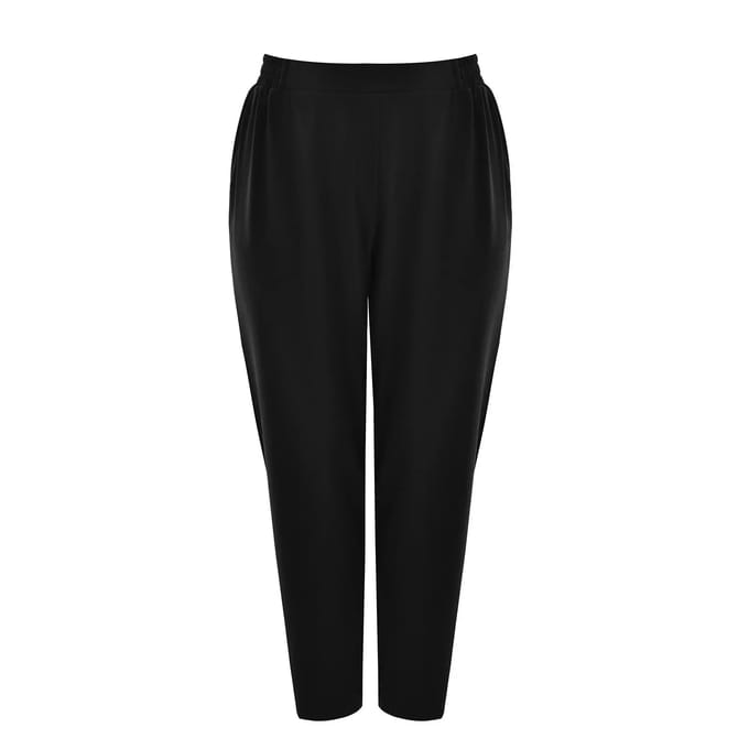 Dames fuselftaille broek van crêpe Mat Fashion