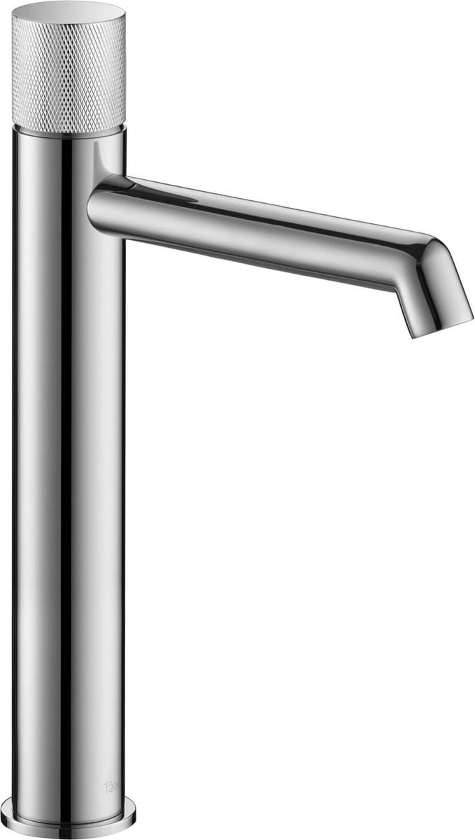 Ben Engraved Cross verhoogde wastafelkraan Chroom