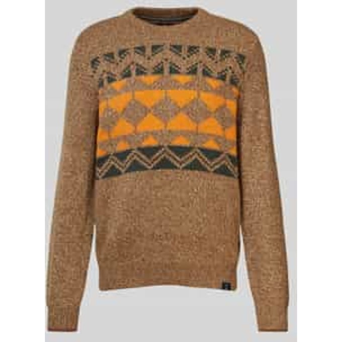 Gebreide pullover met ronde hals