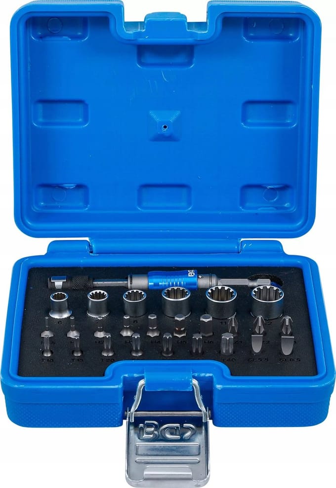 BGS 1/4" Dopslag- en Bitset, 26 Delig, Compacte Koffer