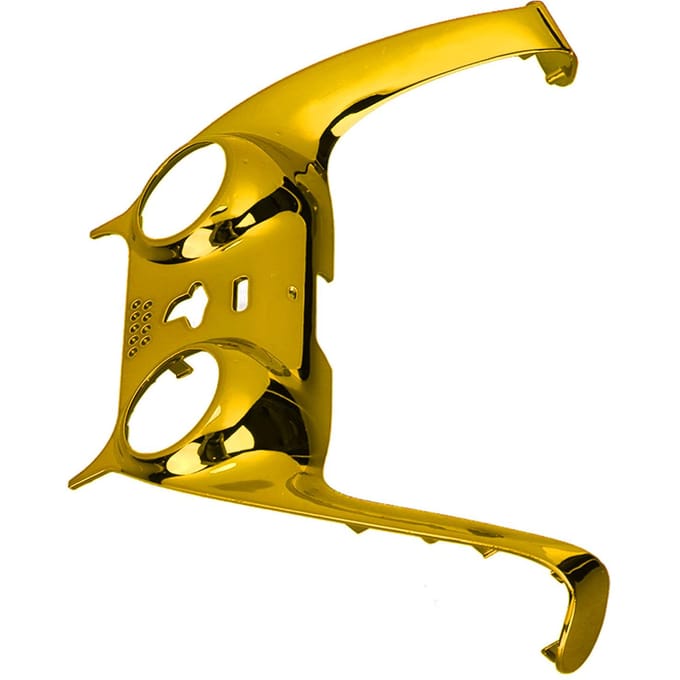 Voor PS5 Controller Faceplate DIY Vervangingsclip Shell Decoratie Accessoires met Joystick Covers Goud goud