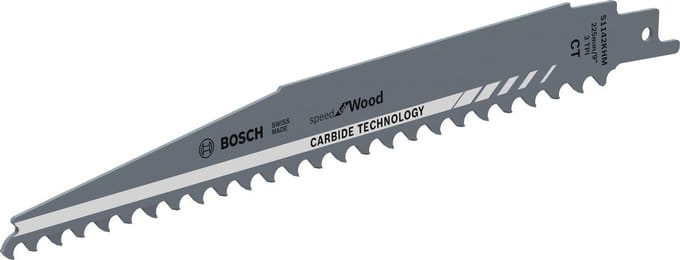 S 1142 KHM Reciprozaagblad Speed for wood Carbide Technology