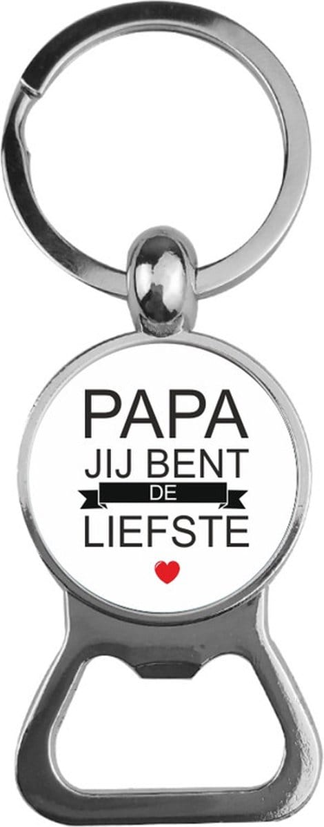 Bieropener Glas -  Papa Jij Bent De Liefste