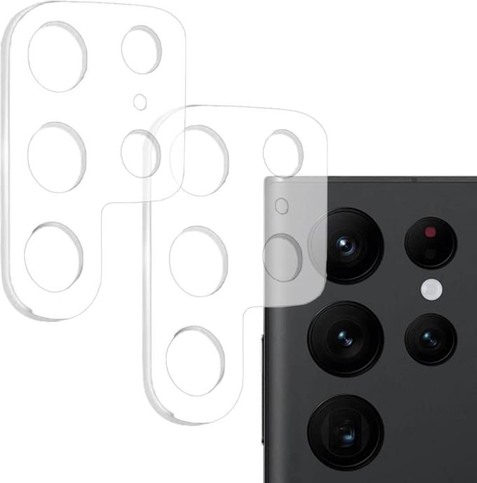 Screenprotector geschikt voor Samsung S22 Ultra Camera - Gehard Glas Screen Protector geschikt voor S22 Ultra Camera - 2 Stuks