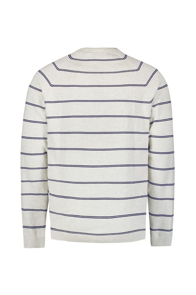 No Excess Pullover Crewneck Stripes Kit Maat: XL | Sweaters Outlet | Heren | Wit