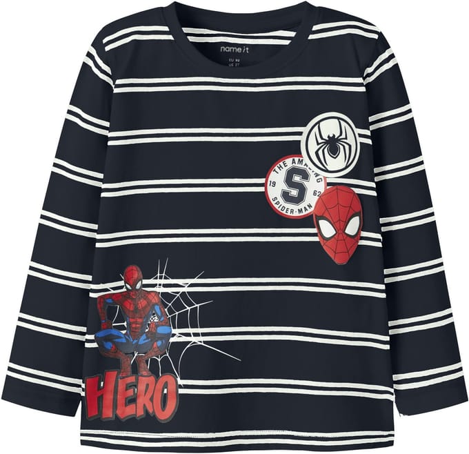 NAME IT - NMMFREMAN SPIDER LS NREG TOP MAR - Jongens - Lange mouwen shirts