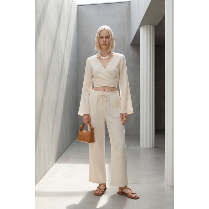 Elastische Taille Rechte Broek